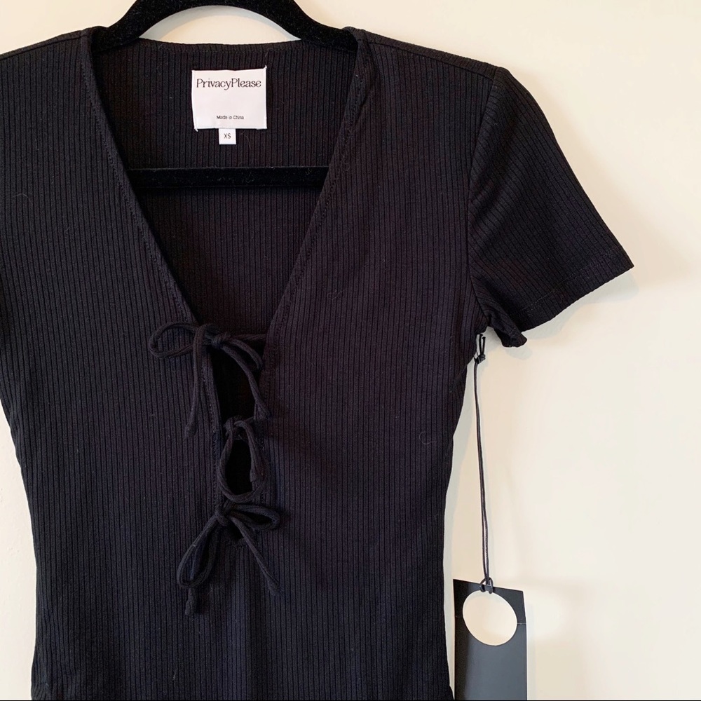 Privacy Please Xenia Bodysuit Black Size XS NWT - Picture 8 of 16